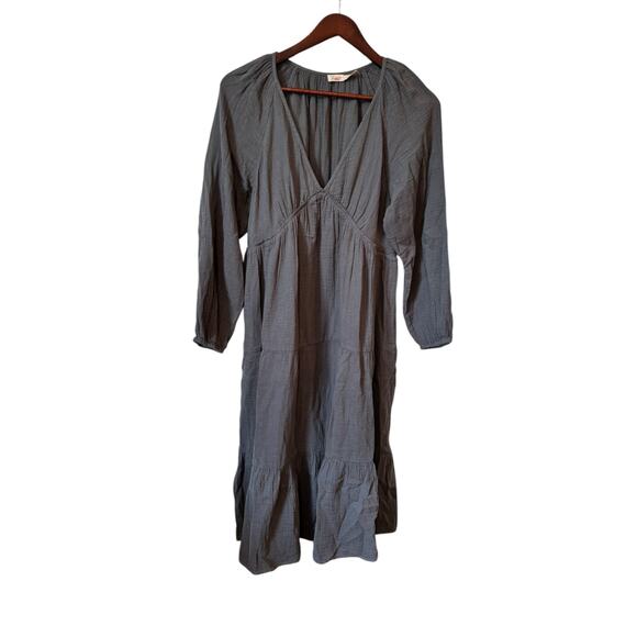 FAHERTY NWOT Dream Organic Cotton Sirene Gauze Midi Dress Size Medium $218 MSRP - Picture 2 of 9